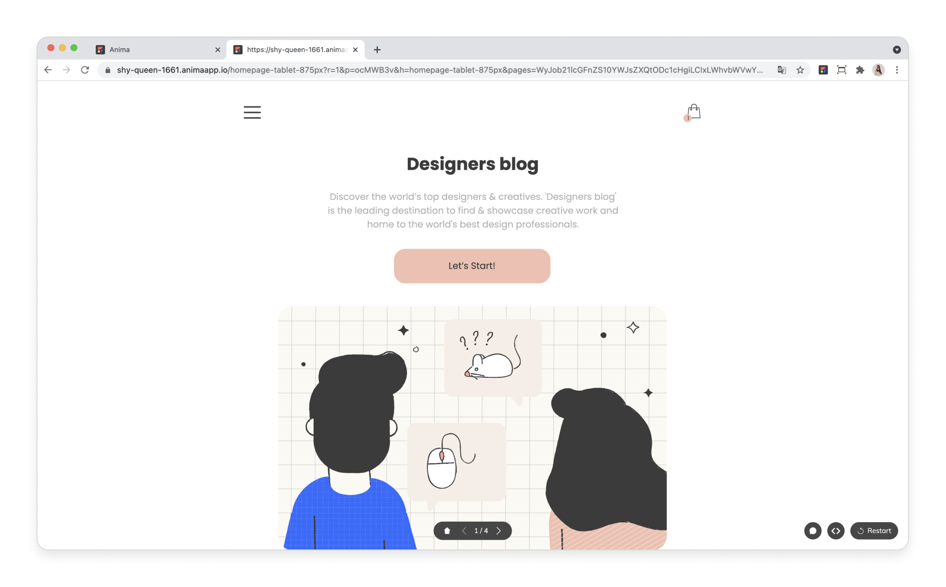 See how your prototype link looks like the final product
