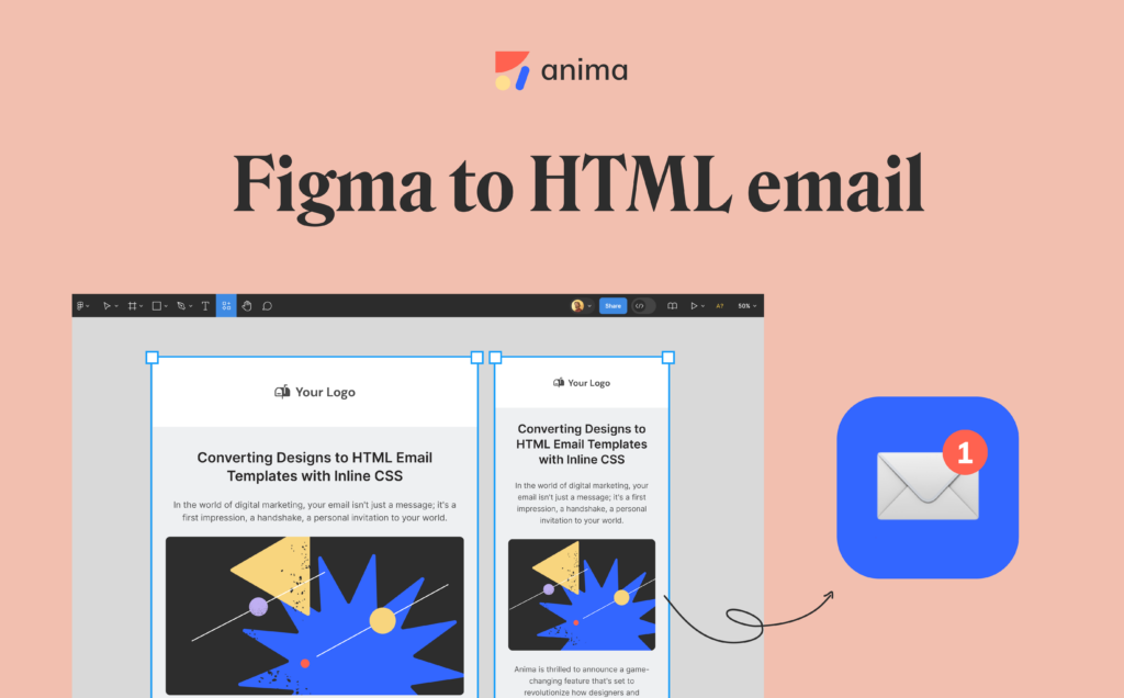 Figma to HTML email: Converting designs to HTML email templates with inline CSS